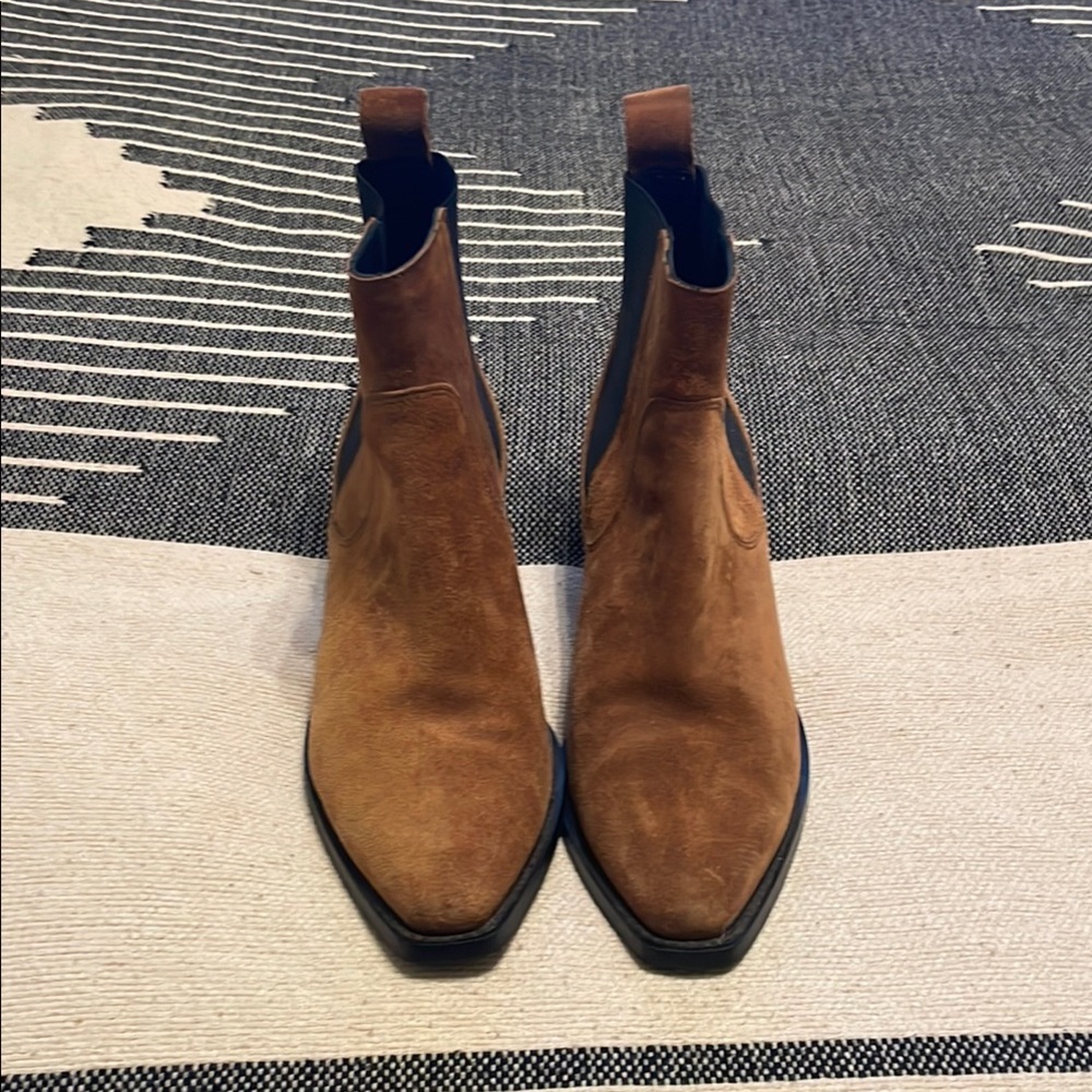 Everlane Western Boots, Leather, 10